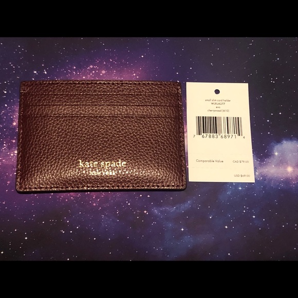Kate Spade Eva Slim Card Holder in Cherrywood - Picture 4 of 4
